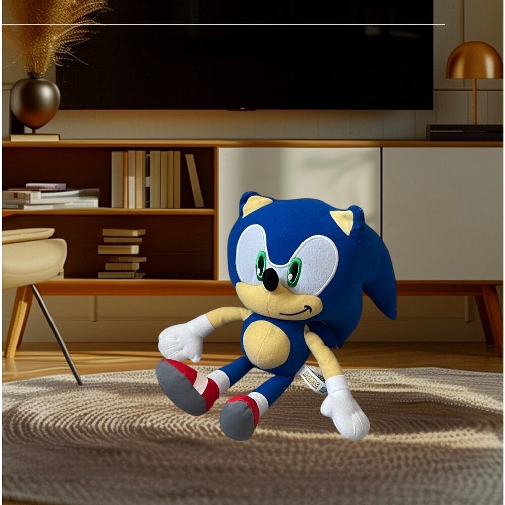 Sonic Hedgehog 12 Inch Plush Doll Stuffed Animal Toy Authentic SEGA